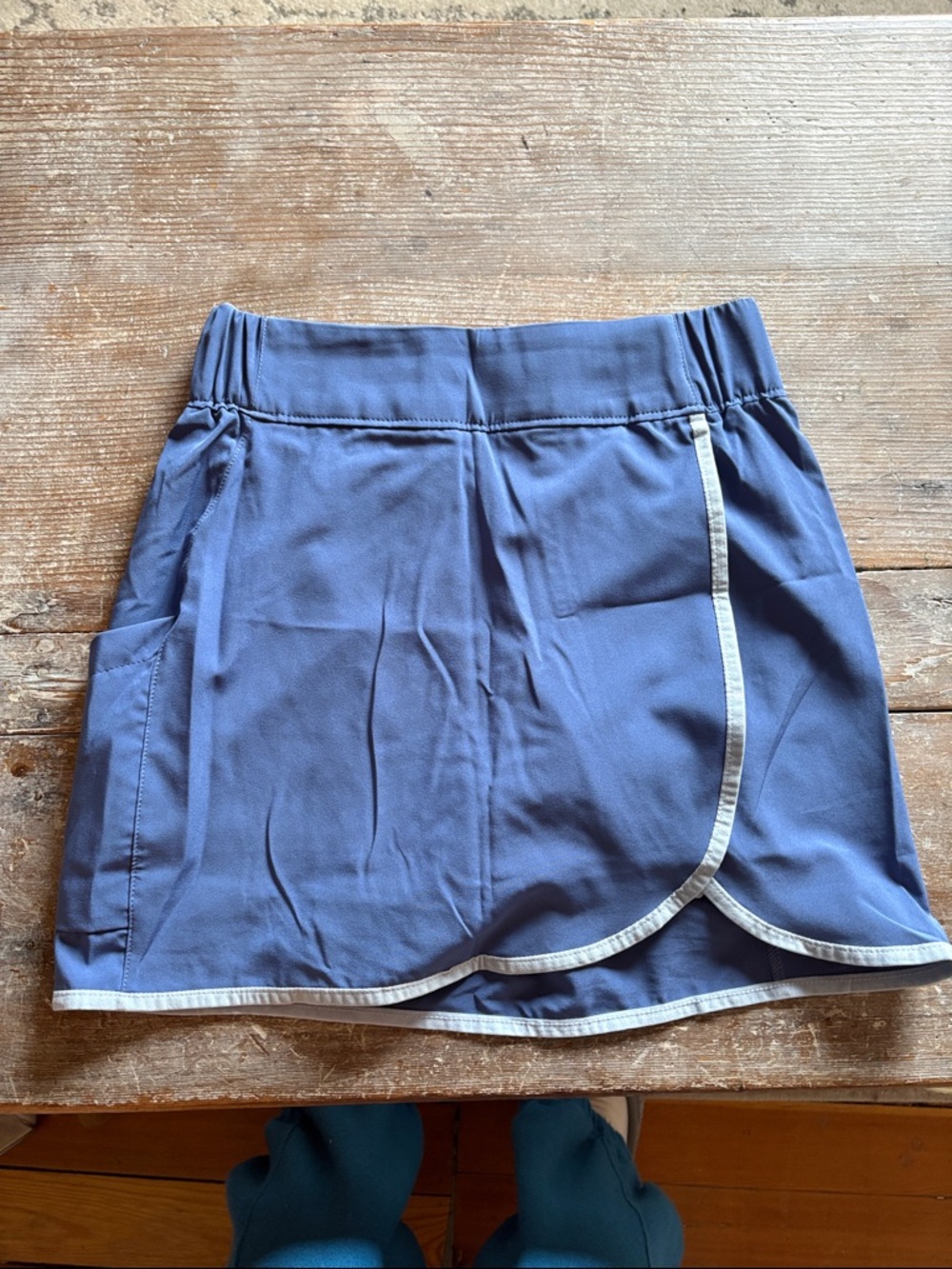 Columbia Slate Blue Athletic Skirt with White Trim